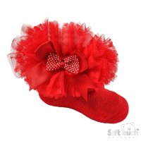 GS216-R: Red Tutu Socks (6-18 Months)